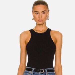 Agolde Bailey Tank Top In Black Small